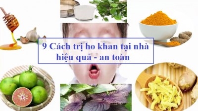 cách trị ho tại nhà