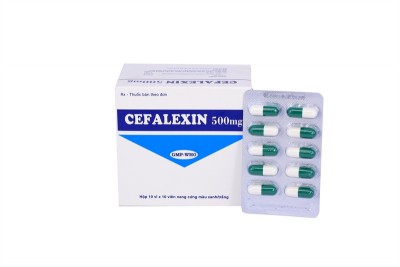 Kháng sinh Cefalexin 500mg TIPHARCO (HỘP/100 viên)