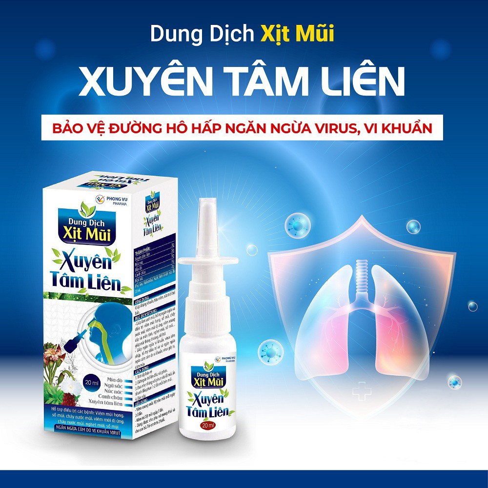 Có những lợi ích gì khi sử dụng xịt mũi xuyên tâm liên?
