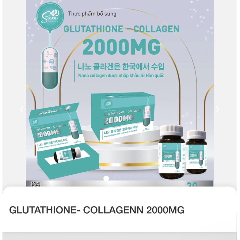 Có tác dụng phụ nào khi sử dụng collagen-glutathione 2000 không?
